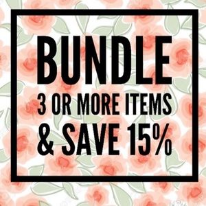 Bundle 3 items and save 15%